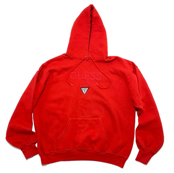 Guess Other - Guess Jeans Vintage 80’s Made in USA Georges Marciano Red Hoodie